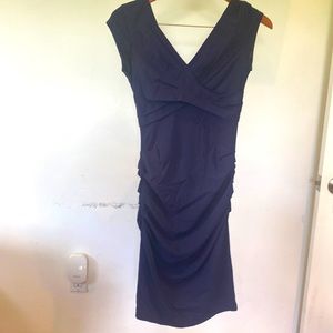 BCBGMAXARIA LIKE NEW NAVY DRESS XS